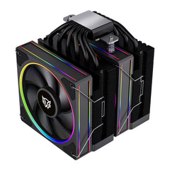 VENTILADOR P/CPU BALAM RUSH(BR-942003)HELIUX PRO HEX70,RGB,6 PIPAS,TDP 270W,AMD/INTEL,2*FAN 120MM,PWN 4 PIN+ARGB 3 PIN,NEGRO-2