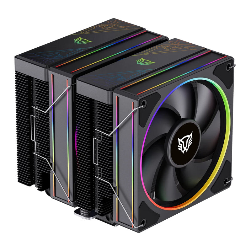 VENTILADOR P/CPU BALAM RUSH(BR-942003)HELIUX PRO HEX70,RGB,6 PIPAS,TDP 270W,AMD/INTEL,2*FAN 120MM,PWN 4 PIN+ARGB 3 PIN,NEGRO-1