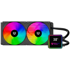 VENTILADOR P/CPU BALAM RUSH (BR-944045) CRYO PRISM 240 BLACK,ARGB,TDP 270W,AMD/INTEL,DISPLAY, NEGRO-2