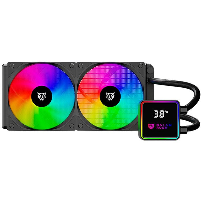 VENTILADOR P/CPU BALAM RUSH (BR-944045) CRYO PRISM 240 BLACK,ARGB,TDP 270W,AMD/INTEL,DISPLAY, NEGRO