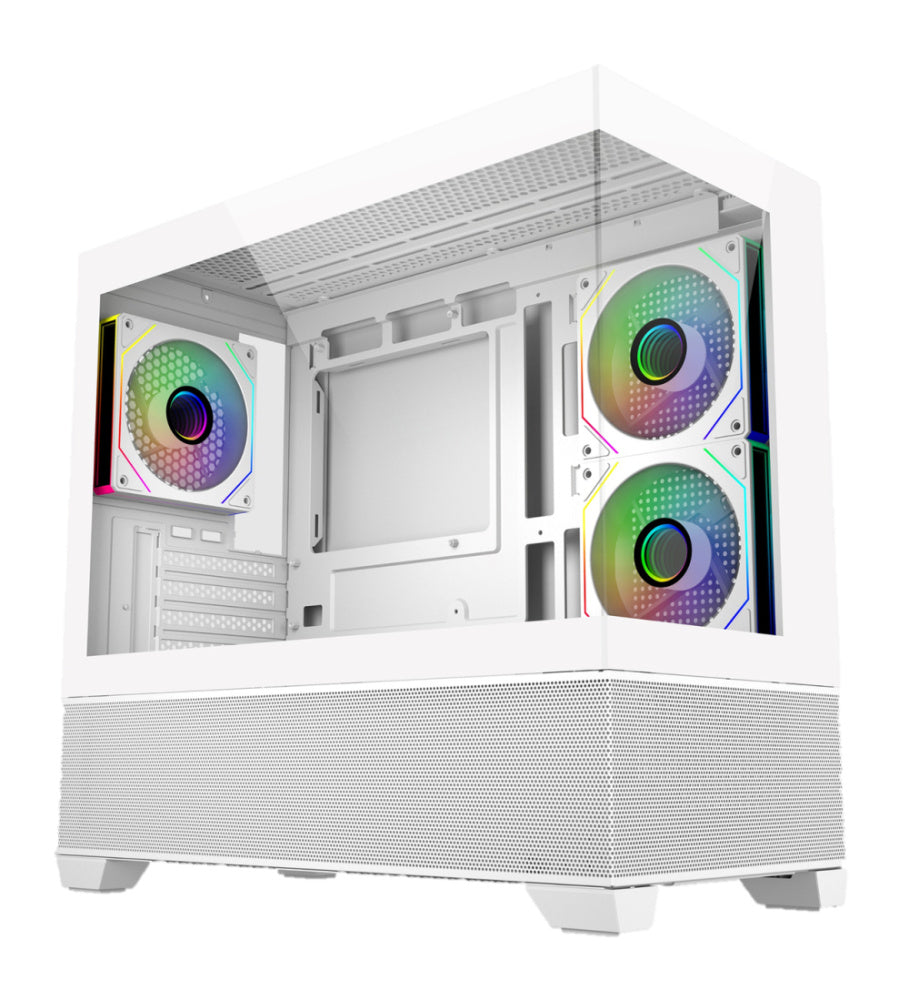 GABINETE COOLER MASTER (E490-WHNN-S00) ELITE 490,VIDRIO TEMP,M-ATX,3*FAN,S/FUENTE,1 X USB TIPO C-1