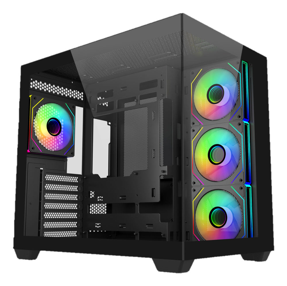 GABINETE COOLER MASTER (E681-KHNN-S00) ELITE 681,VIDRIO TEMP,M-ATX,3*FAN,S/FUENTE,1 X USB TIPO C-2