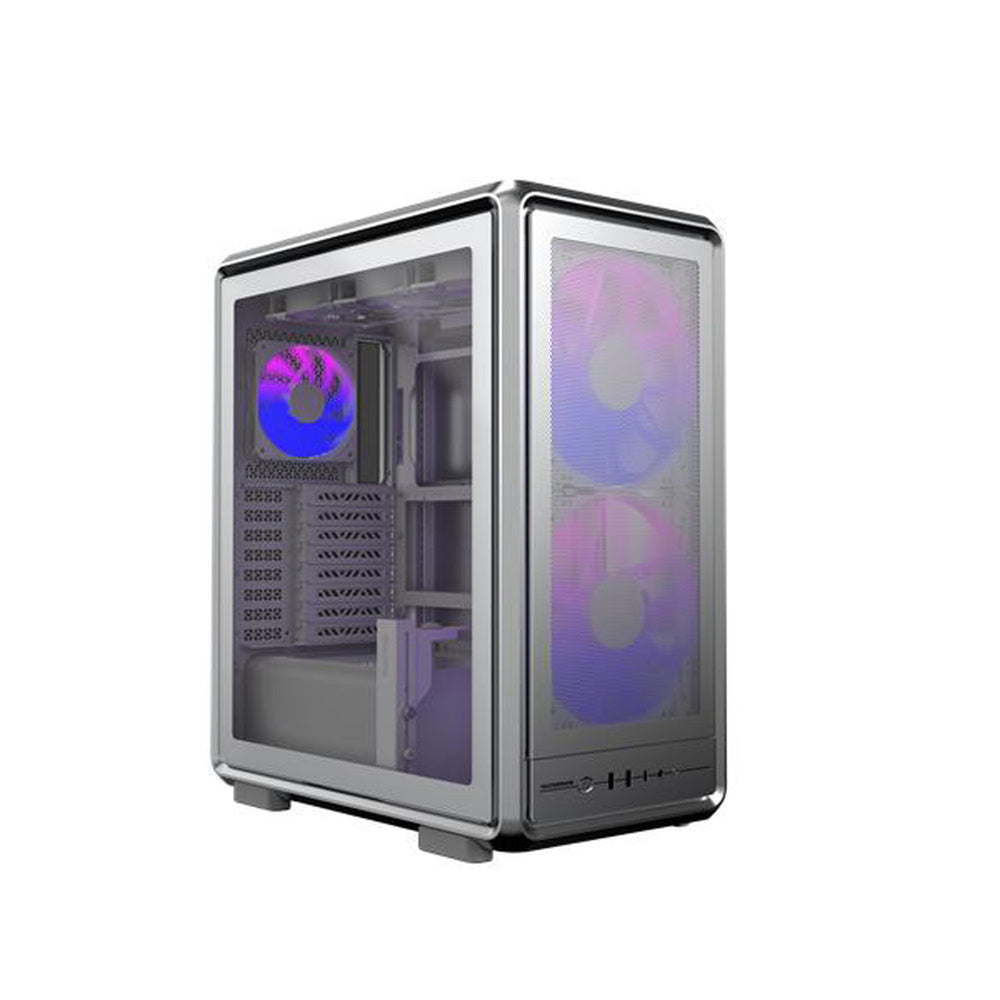 GABINETE COOLER MASTER (MF500M-SHNN-S01) MASTERFRAME 500 MESH-ARGB SILVER