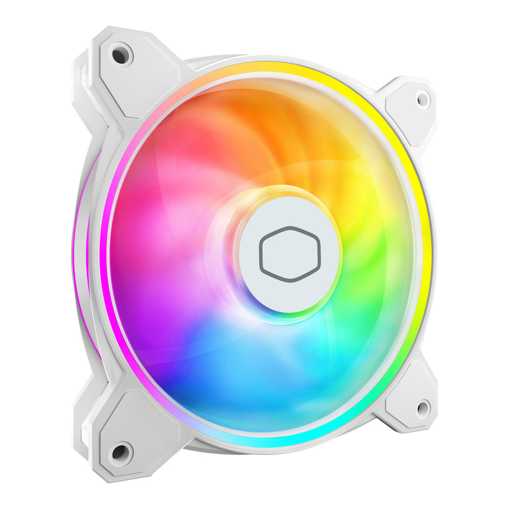 VENTILADOR P/GABINETE COOLER MASTER (MFL-B2DW-21NP2-R2) MASTERFAN MF120 HALO2 BLANCO,ARGB
