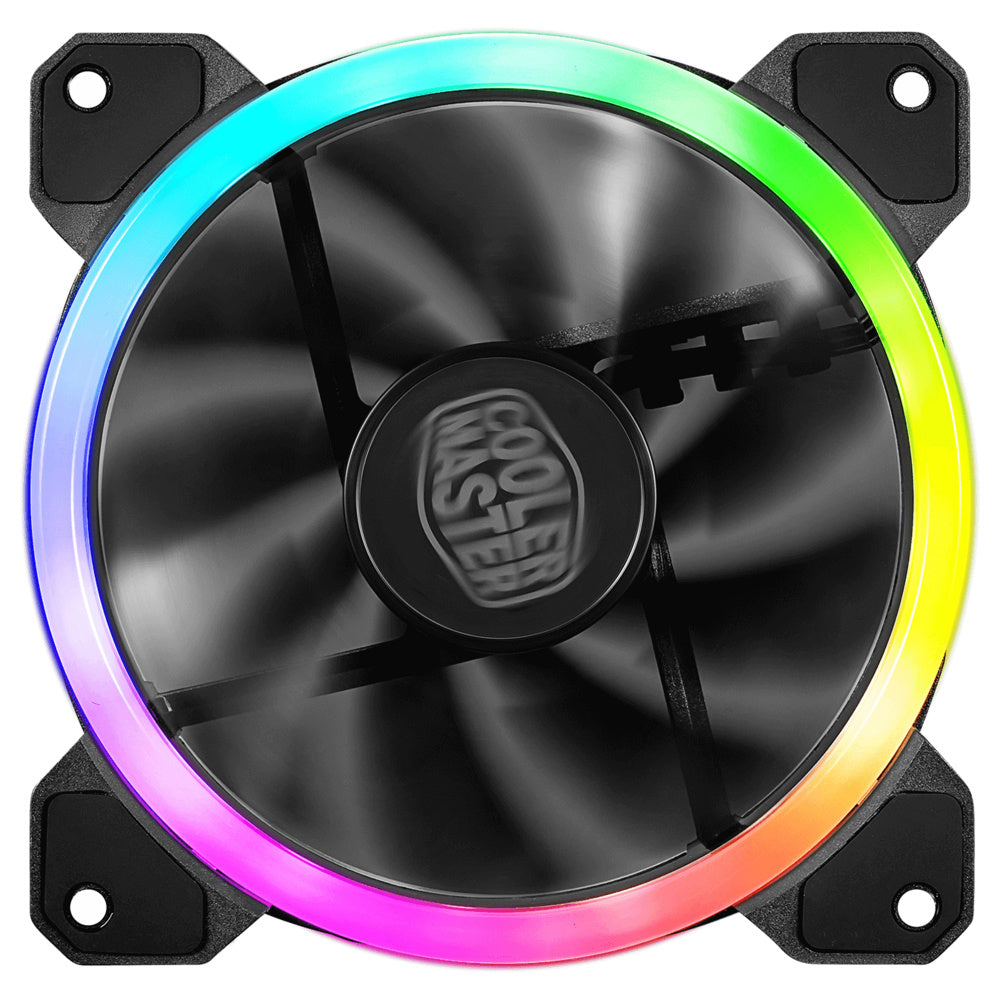 VENTILADOR P/GABINETE COOLER MASTER (MFW-B2DN-12NFA-S2) MF120MM S2,LEDS ARGB, CPU,3 PINES, 16LEDS