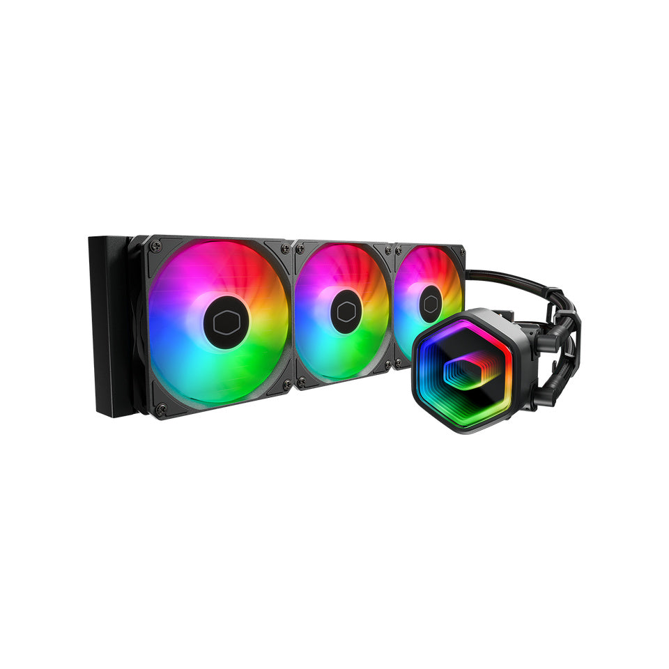 VENTILADOR P/CPU COOLER MASTER (MLW-D36M-A18PA-R1) MASTERLIQUID 360 CORE II ARGB,LGA 1851/AM5,NEGRO