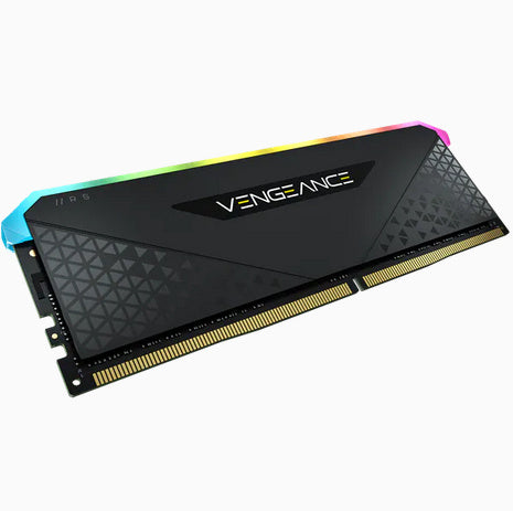 MEMORIA DIMM DDR4 CORSAIR (CMG8GX4M1E3200C16) 8GB 3200MHZ VENGEANCE RGB RS NEGRO CL16