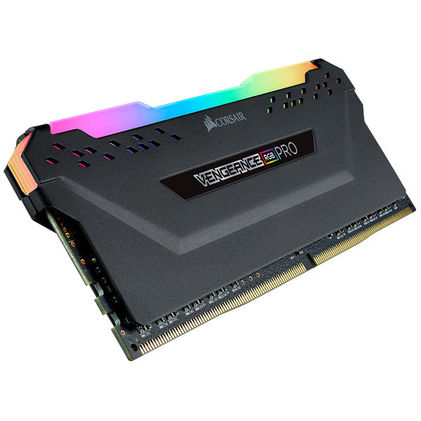 MEMORIA DIMM DDR4 CORSAIR (CMW8GX4M1E3200C16) 8GB 3200MHZ (1X8GB)VENGEANCE RGB PRO, NEGRO 1.35V