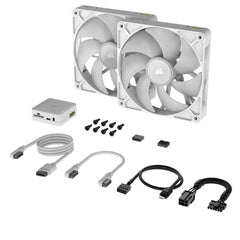 VENTILADOR P/GABINETE CORSAIR (CO-9051024-WW) ICUE LINK RX140 RGB,2 FAN,140MM,BLANCO-2