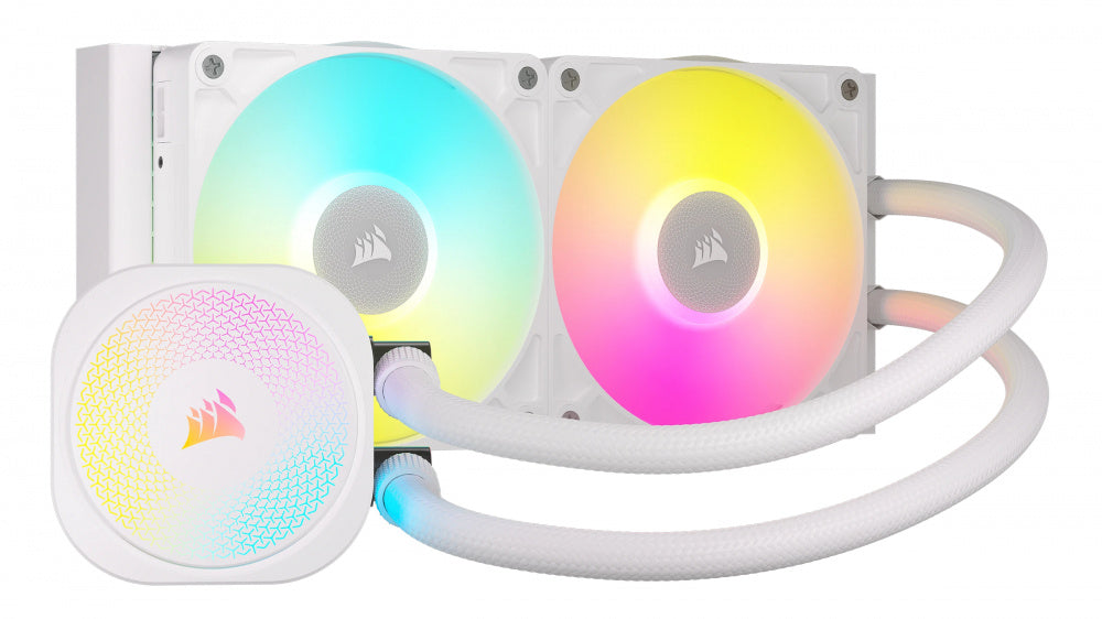 VENTILADOR P/CPU CORSAIR (CW-9061020-WW) ICUE LINK TITAN RX RGB,240MM,ENFRIAMIENTO LIQUIDO,BLANCO
