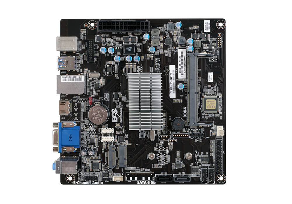 MOTHERBOARD ECS (GLKD-I2-N4020) C/INTEL N4020,1*DD4 2400,VGA,HDMI,DP,MINI ITX
