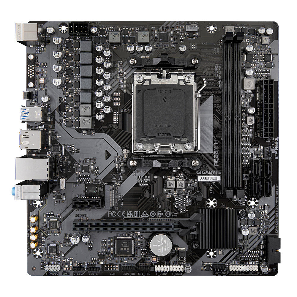 MOTHERBOARD GIGABYTE (A620M H) SOCKET AM5, 2*DDR5 6400MHZ, HDMI, DP,MICRO ATX-2
