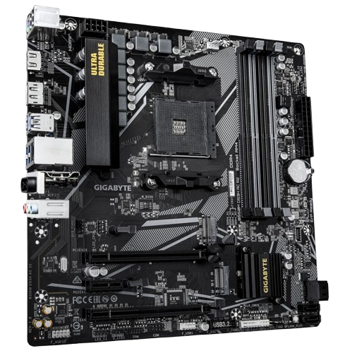 MOTHERBOARD GIGABYTE (B550M DS3H AC R2 1.0) ‎SOCKET AM4,4*DDR4 3200MHZ,HDMI,DP,WIFI,BT4.2,MICRO ATX