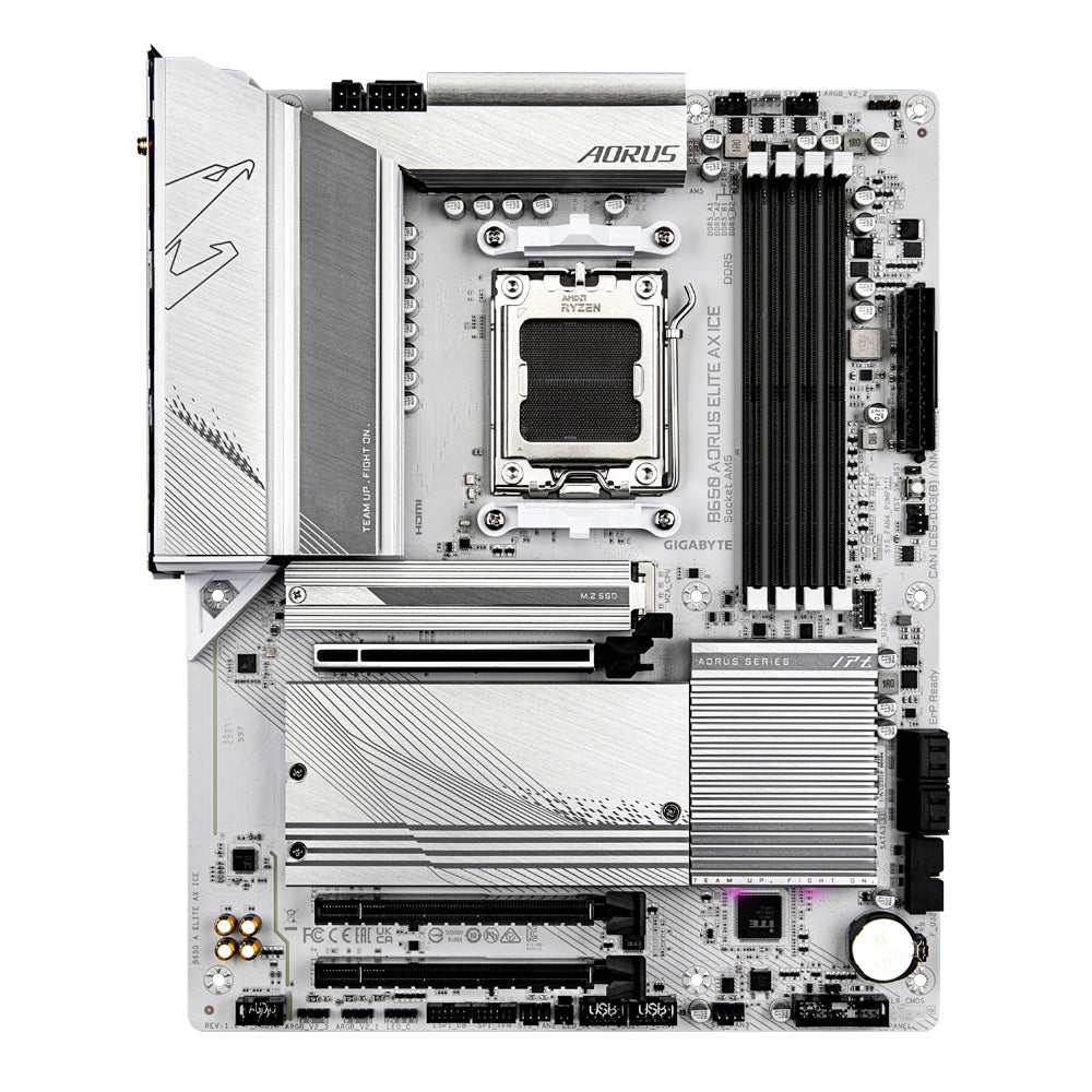 MOTHERBOARD GIGABYTE (B650 A ELITE AX ICE) SOCKET AM5, 4*DDR5 8000MHZ, HDMI, DP, ATX