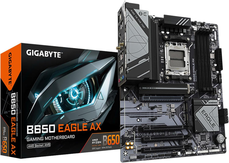 MOTHERBOARD GIGABYTE (B650 EAGLE AX) SOCKET AM5, 4*DDR5 7600MHZ, HDMI, DP, ATX-1