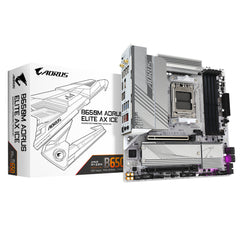 MOTHERBOARD GIGABYTE (B650M A ELITE AX ICE) SOCKET AM5, 4*DDR5 8000MHZ, HDMI, DP,MICRO ATX, WIFI6/BT-1