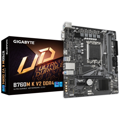 MOTHERBOARD GIGABYTE (B760M K V2 DDR4) SOCKET 1700, 2*DDR4 3200MHZ, HDMI, VGA, MICRO ATX