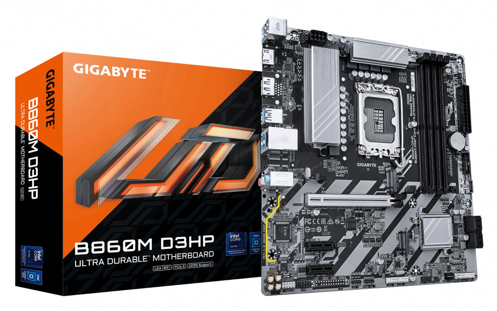 MOTHERBOARD GIGABYTE (B860M D3HP) SOCKET 1851,4*DDR5 6400MHZ,HDMI,DP,MICRO ATX