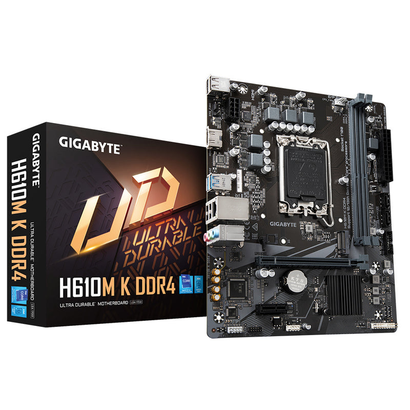 MOTHERBOARD GIGABYTE (H610M K DDR4) SOCKET 1700, 2*DDR4 3200, HDMI, MICRO ATX-1