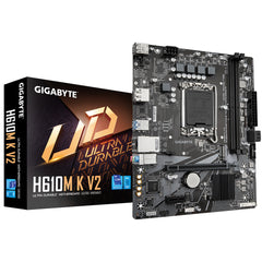 MOTHERBOARD GIGABYTE (H610M K V2) SOCKET 1700,2*DDR5 5600MHZ,HDMI,DP,MICRO ATX-1