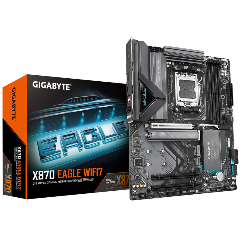 MOTHERBOARD GIGABYTE (X870 EAGLE WIFI7) SOCKET AM5, 4*DDR5 8000MHZ, HDMI, ATX, WIFI7/BT-1