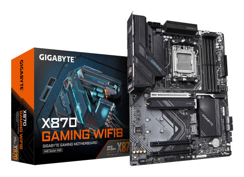 MOTHERBOARD GIGABYTE (X870 GAMING WF6) SOCKET AM5,4*DDR5 5200MHZ,HDMI,WIFI,BT 5.0,ATX