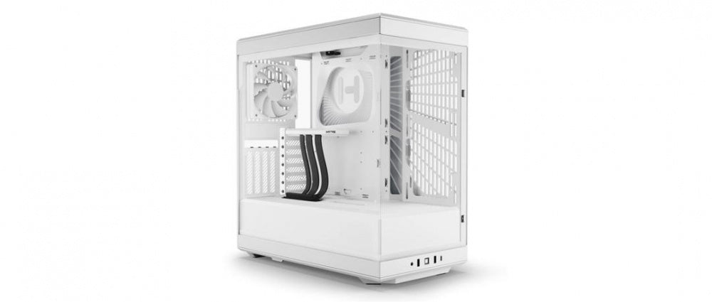 GABINETE HYTE (CS-HYTE-Y40-WW) Y40,SNOW,ATX,VIDRIO PANORAMICO,2FAN,CABLE RISER INCL,BLANCO,S/FUENTE