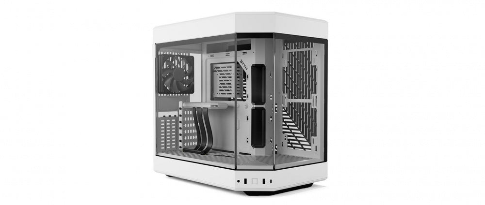 GABINETE HYTE (CS-HYTE-Y60-WW) Y60,CAMDUAL,VIDRIO PANORAMICO,ATX,3FAN,CABLE RISER INCL,BL,S/FUENTE