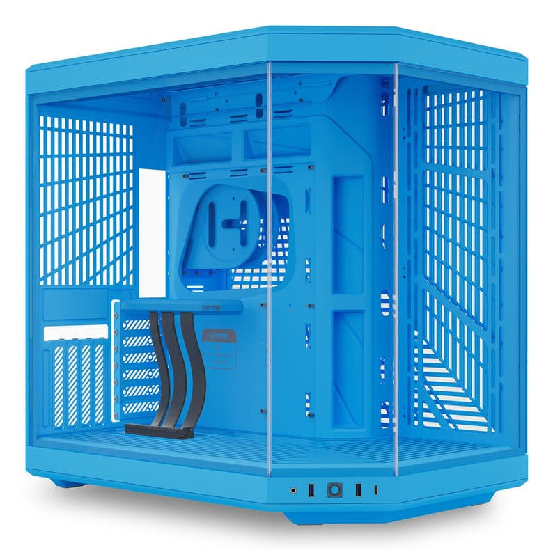 GABINETE HYTE (CS-HYTE-Y70-BM) Y70 EDICION MILKY BLUEBERRY MILK,ATX,CABLE RYSER INCL,AZUL,S/FUENTE-1