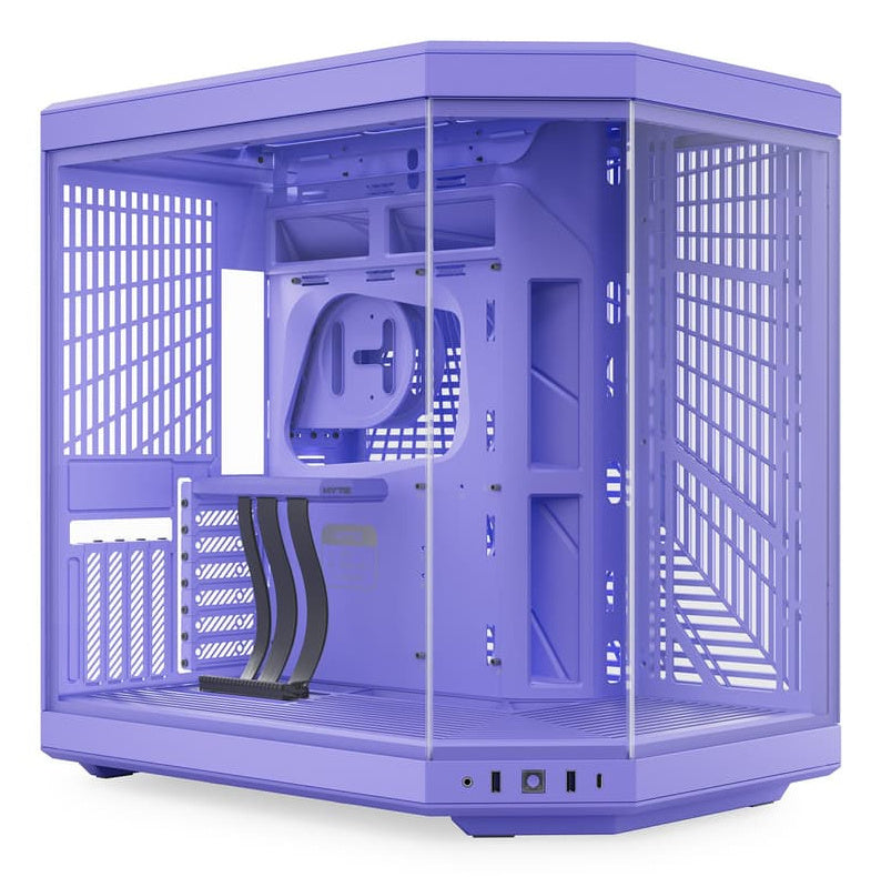 GABINETE HYTE (CS-HYTE-Y70-TM) Y70 EDICION MILKY TARO MILK,ATX,CABLE RYSER INCL,LILA,S/FUENTE