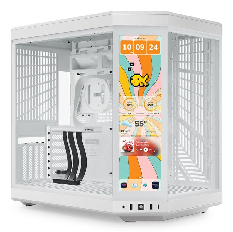 GABINETE HYTE (CS-HYTE-Y70TTI-WW) SNOW WHITE, Y70 LCD TOUCH INFINITE DE 14.9" TOUCH SCREEN BLANCO-1