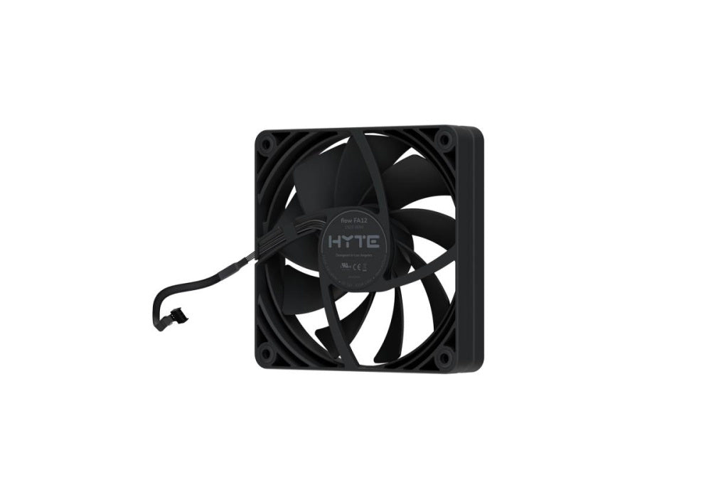 VENTILADOR P/GABINETE HYTE (FAN-HYTE-FA12-BB-4) FA12 120MM PWM FAN 4 PACK,PITCH BLACK/NEGRO