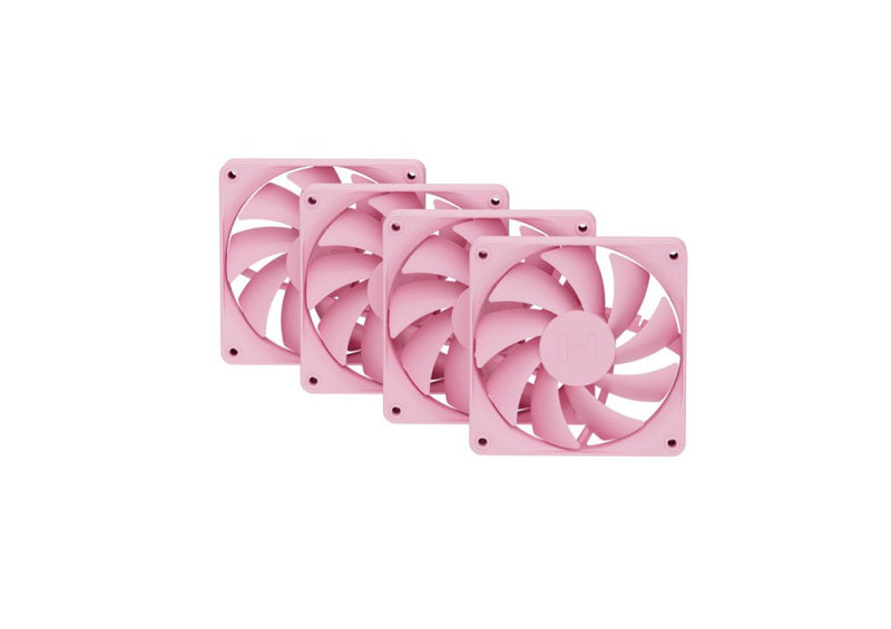 VENTILADOR P/GABINETE HYTE (FAN-HYTE-FA12-SM-4) FA12 120MM PWM FAN 4 PACK,STRAWBERRY MILK,ROSA-1