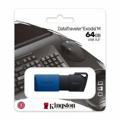 MEMORIA USB KINGSTON (DTXM/64GB) 64GB DATA TRAVELER EXODIA M, PLASTICA, AZUL USB 3.0-2