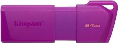 MEMORIA USB KINGSTON (KC-U2L64-7LP) 64GB DATA TRAVELER EXODIA M, PLASTICA, PURPURA USB 3.2