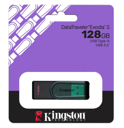 MEMORIA USB KINGSTON (KC-U3C128-7TG) 128GB, DATA T
