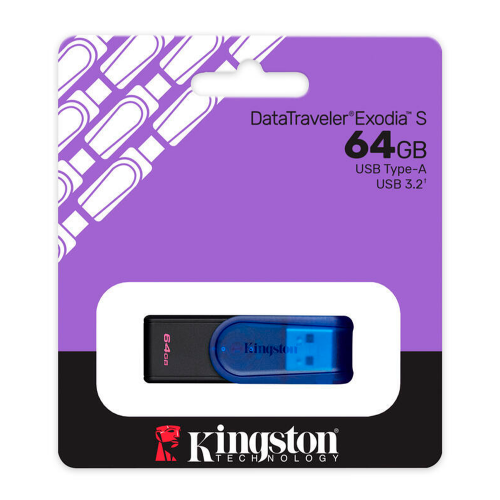 MEMORIA USB KINGSTON (KC-U3C64-7TB) 64GB, DATA TRA