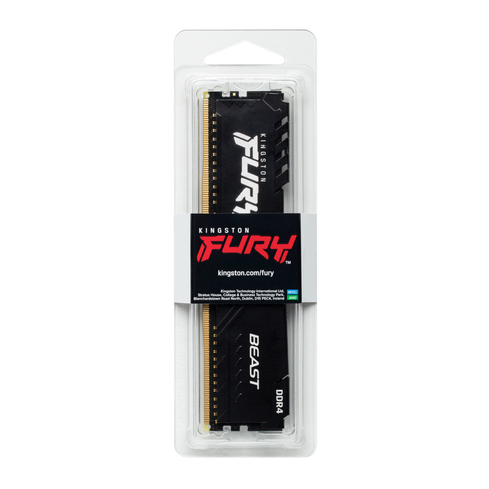 MEMORIA DIMM DDR4 KINGSTON (KF432C16BB2A/16)  16GB(1X16GB) 3200MHZ, CL16, FURY BEAST BLACK RGB