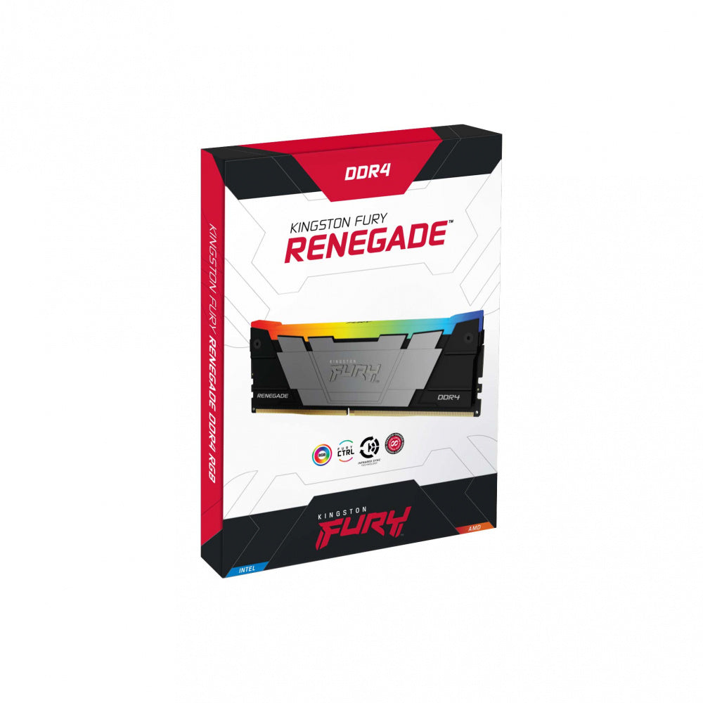 MEMORIA DIMM DDR4 KINGSTON (KF432C16RB12A/16) 16GB 3200MT/S CL16 DIMM 1GX8 FURY RENEGADE RGB