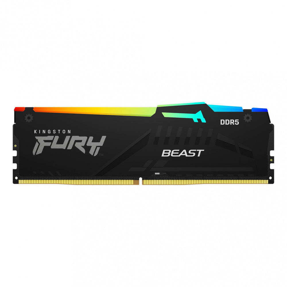 MEMORIA DIMM DDR5 KINGSTON (KF556C40BBA-32) 32GB (1X32GB) 5600MHZ,32GB, CL40, FURY BEAST RGB, XMP-1