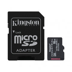 MEMORIA MICROSD SDHC KINGSTON 16GB (SDCIT2/16GB) INDUSTRIAL CLASE 10 UHS-I, U3, V30, A1  C/ADAPTADOR-1