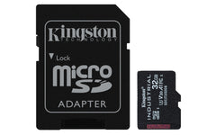 MEMORIA MICROSD SDHC KINGSTON 32GB (SDCIT2/32GB) INDUSTRIAL CLASE 10 UHS-I, U3, V30, A1  C/ADAPTADOR-1