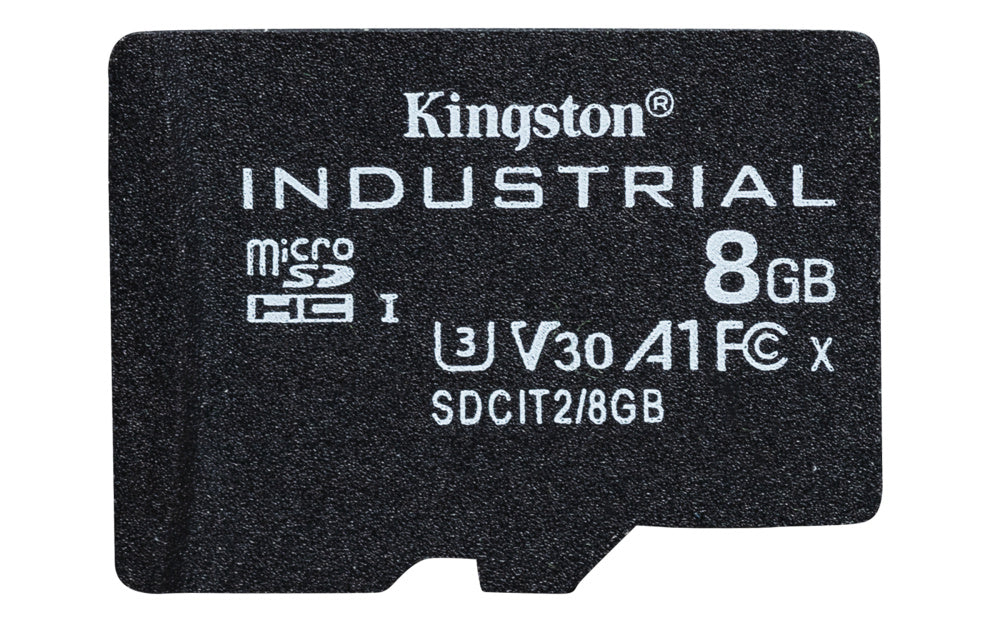 MEMORIA MICROSD SDHC KINGSTON 8GB (SDCIT2/8GB) INDUSTRIAL CLASE 10 UHS-I, U3, V30, A1  C/ADAPTADOR