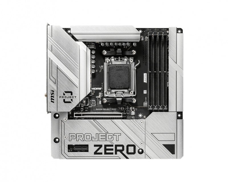MOTHERBOARD MSI (B650M PROJECT ZERO) SOCKET AM5, 4*DDR5 7600 MHZ, HDMI, DP, 2*M.2, MICRO ATX-1
