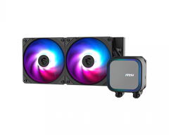VENTILADOR P/CPU MSI (MAG CORELIQUID A13 240) ARGB,ENFRIAMIENTO LIQUIDO, 2 FAN, 2400MM, NEGRO-1