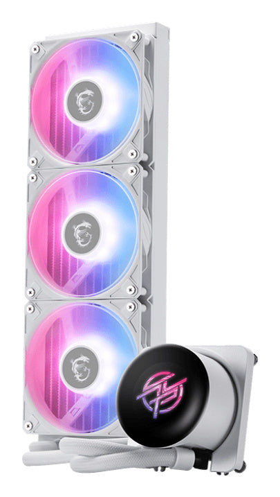 VENTILADOR P/CPU MSI (MPG CORELIQUID P13 360 WHITE) ARGB,ENFRIAMIENTO LIQUIDO, 3 FAN, 360MM, BLANCO