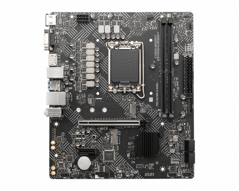 MOTHERBOARD MSI (PRO H610M-G DDR4) SOCKET 1700, 2*DDR4 3200MHZ, 1*HDMI, 1*VGA, MICRO ATX-2