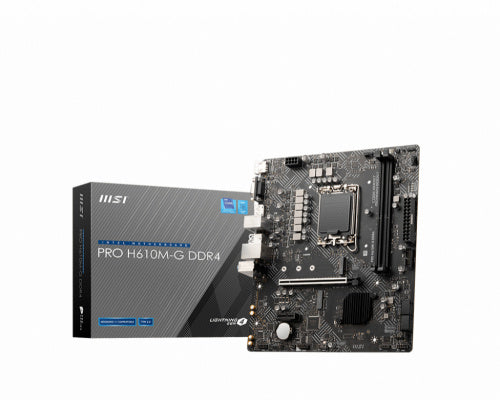 MOTHERBOARD MSI (PRO H610M-G DDR4) SOCKET 1700, 2*DDR4 3200MHZ, 1*HDMI, 1*VGA, MICRO ATX-1
