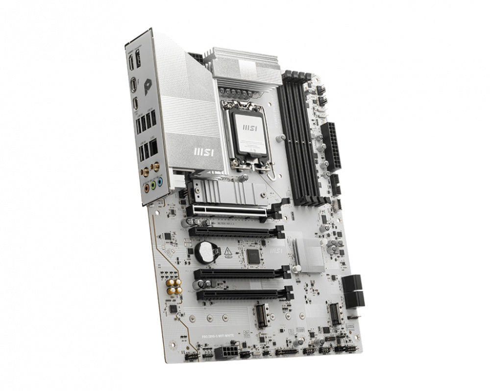MOTHERBOARD MSI (PRO Z890-S WIFI WHITE) SOCKET 1851, 4*DDR5 8800, 1*HDMI, 1*DP, 1*USB-C, 3*M.2, ATX