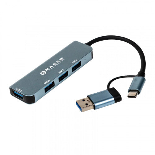 ADAPTADOR NACEB (NA-0126) HUB, USB TIPO C CON ADAP